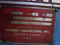 20,000 LBS BRANER HYDRAULIC COIL UPENDER WITH POWER FEED CONVEYOR: YOBRO #25238
