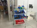 Hand Tools, Large Assortment including 3/4" Drive Socket Set, Pry Bars, Files, Punches and MORE on 4-Shelf Uline 36" x 24" x 78" Metal Wire Rolling Cart- Auction Item