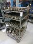 Press Brake Dies - Large Assortment on Cart w Casters- Auction Item