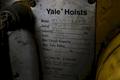 1/2 YALE CHAIN HOIST: STOCK #65782