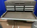 KENNEDY, KNAACK 13 TOOL BOX COMPARTMENTS, 4 TOOL CABINET DRAWERS MACHINIST TOOL BOX, JOBMASTER ROLLING WORKBENCH ASSEMBLY  -  JOBMASTER 44