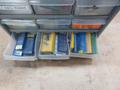 Carbide Lathe Turning Inserts, Many New, Lots of Types in Plastic Multi Bin Organizer- Auction Item