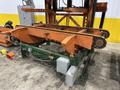 SWEED LOAD CLAMP &amp; TURNER / PACMAN FLIPPER SYSTEM WITH POWERED INFEED &amp; OUTFEED CONVEYORS: STOCK #22075
