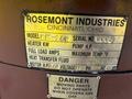 ROSEMONT MODEL #RF8-2.5W VIBRATORY DEBURRING MACHINE: YOBRO #24484