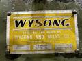 4' x 3/16" WYSONG MODEL #748 MECHANICAL POWER SHEAR: STOCK #19041