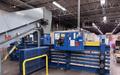 30" X 40" SELCO MODEL HSO-128A AUTO-TIE TOP LOADING HORIZONTAL HYDRAULIC BALER SYSTEM, W/ CONVEYOR &amp; DUMP HOPPER: YOBRO #26210