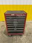9 DRAWER X 27" X 18" RED TOOL BOX PARTS CABINET: STOCK  #22172