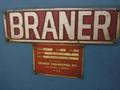 20,000 LBS BRANER HYDRAULIC COIL UPENDER WITH POWER FEED CONVEYOR: YOBRO #25238
