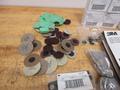 3M and Other Roloc Abrasives, Scotchbrite Polishers, (2) Rolls 3M Utility Cloth 1" x 80 Grit- Auction Item