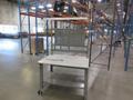 Uline Heavy Duty Metal Bench with Lower Shelf and Overhead Light- Auction Item
