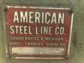 4,000 LB 2 TON X 24&quot; AMERICAN STEEL LINE MODEL #60 MOTORIZED COIL REEL UNCOILER: STOCK #15455