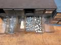 Multibin Organizers with Contents of Brass Fittings, and SAE Nuts- Auction Item