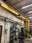 2 TON X 13'10" PEDESTAL JIB CRANE POWER ROTATION &amp; YALE 2 TON HOIST: YOBRO #24579