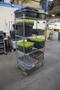 Uline Wire Rack Cart with 4 Shelves and Plastic Totes- Auction Item