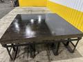 96&quot; X 96&quot; STEEL LAYOUT TABLE / PLATE ON HEAVY DUTY STORAGE RACK BASE: STOCK #11026