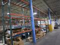 Pallet Racking: (5) 14'H x 42" Uprights, Teardrop Style, (12) 8' Shelves, Wire Decking - NO CONTENTS- Auction Item