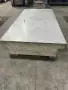 USED 8' X 4' X 14" GRANITE SURFACE PLATE WITH DRILLED AND TAPPED HOLES