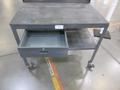 Work Bench, Heavy Duty Steel with Wood Top and Drawer, Portable- Auction Item