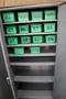 Metal 2 Door Heavy Duty Storage Cabinets (2 Units) with Adjustable Shelves and Contents of Plastic Bins and Parts- Auction Item