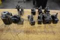 Aloris BXA Quick Change Tool Post with Assorted Slide-On Cutter Holders, 3" x 3" Base- Auction Item