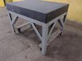36&quot; X 48&quot; x 6.25&quot; BLACK GRANITE PLATE WORK TABLE ON WHEELS: STOCK #17862