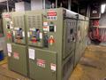 2000 Inductotherm model 1750-300 furnace power supply s/n 00f-123659-12 rated at 1750 kw, 1900 kva, 400 hz., 575 volt, with remote panel control box, original drain/feed manifolds
