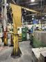 2000 LB (1 TON) X 9' X 10' H GORBEL FREE STANDING JIB CRANE &amp; P&amp;H POWERED CHAIN HOIST: STOCK #20218