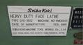 1 - PREOWNED SEIBU KOKI HEAVY DUTY FACE LATHE, MODEL #: LHS-3612, S/N: PM00201