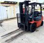 3750 Lb. Toyota Lift Truck, Pneumatic Tire, Triple Stage Mast, LP Gas, Side Shift