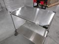 Metro Stainless Steel (2) Adjusable Shelf Cart with Swivel Caster Wheels- Auction Item