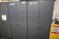 Metal 2 Door Heavy Duty Storage Cabinets (2 Units) with Adjustable Shelves and Contents of Plastic Bins and Parts- Auction Item