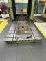 224 Ton Reis 4 Post Hydraulic Spotting Press, Model TUS-180 OK-200, 71&quot; x 98&quot; Roll Out Table, Tilt Down Ram, 106&quot; STR, 118&quot; DLO, 1994