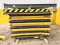3500 LB X 60" X 36" SOUTHWORTH MODEL #4428610 HYDRAULIC SCISSOR LIFT TABLE WITH ROLLER TOP: STOCK #20934