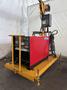 LINCOLN IDEALARC PULSE POWER 500 WELDER W/ BOOM AND LINCOLN LN-9F WIRE FEEDER. STOCK #0627922.