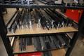Press Brake Dies and Lower Die Holders for Amada Press Brakes on Welded Steel Shelving- Auction Item