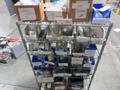 Rolling Wire Shelf with Contents of Assorted Hardware and Fasteners- Auction Item