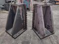 (2) 48" H X 29.5" W X 29" DEEP STEEL ANGLE PLATES: YOBRO #25794