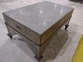 72&quot; X 48&quot; X 12&quot; RAHN GRANITE SURFACE PLATE ON TABLE W/ CASTERS : STOCK 20059