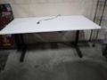 Electronic Height Adjustable Work Table, Protable on Casters, Formica Top- Auction Item