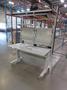BostonTec Heavy Duty Metal Work Bench with Overhead Light and Adjustable Shelves, Portable- Auction Item