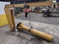 1 TON X 12&#039; X 7&#039; GORBEL FREE STANDING JIB CRANE W/ 1 TON CM LODESTAR ELECTRIC CHAIN HOIST: STOCK #23675