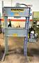 50 Ton Enerpac H-Frame Hydraulic Press, 28" B.H., Adj. Bed, 1.5 HP, 1 Phase
