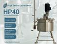 High Purity Extractions HP40 Stainless 35 Gallon Mixer - Rotary Extractor 2019 equipped with Cryogenic Capable, >95% Plant Extraction*, 60 lbs. per Hour Capacity