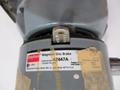 DAYTON AC Gearmotor Model 2Z843: Single Output Shaft, 90 RPM, 220 in-lb Max Torque with Dayton 4Z447A Magnetic Disc Brake, Mounted on Cross Slide- Auction Item