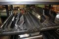 Amada Press Brake Dies, Ram Clamps and Lower Die Holders on Steel Rack- Auction Item