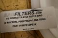 Filter Bags, 2 Boxes, 1 Box of Approx (20) BagFilters.com #1 Polyester 10 Micron #BFPE10P1SX, 1 Box Approx (50) PES 10 -P1SH- Auction Item