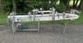 9' Smooth Top Belt Conveyor W Laner &amp; 15" Accumulation Disc