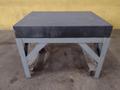36&quot; X 48&quot; x 6.25&quot; BLACK GRANITE PLATE WORK TABLE ON WHEELS: STOCK #17862