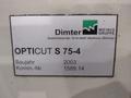 6" HIGH X 14" WIDE DIMTER  OPTICUT MODEL #S75 CROSS-CUT AUTOMATIC WOOD SAW, NEW 2003: STOCK #22923