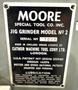 Moore No. 2 Jig Grinder, 10&quot; x 19&quot; Tbl., 40K RPM Head, DRO, Low Price